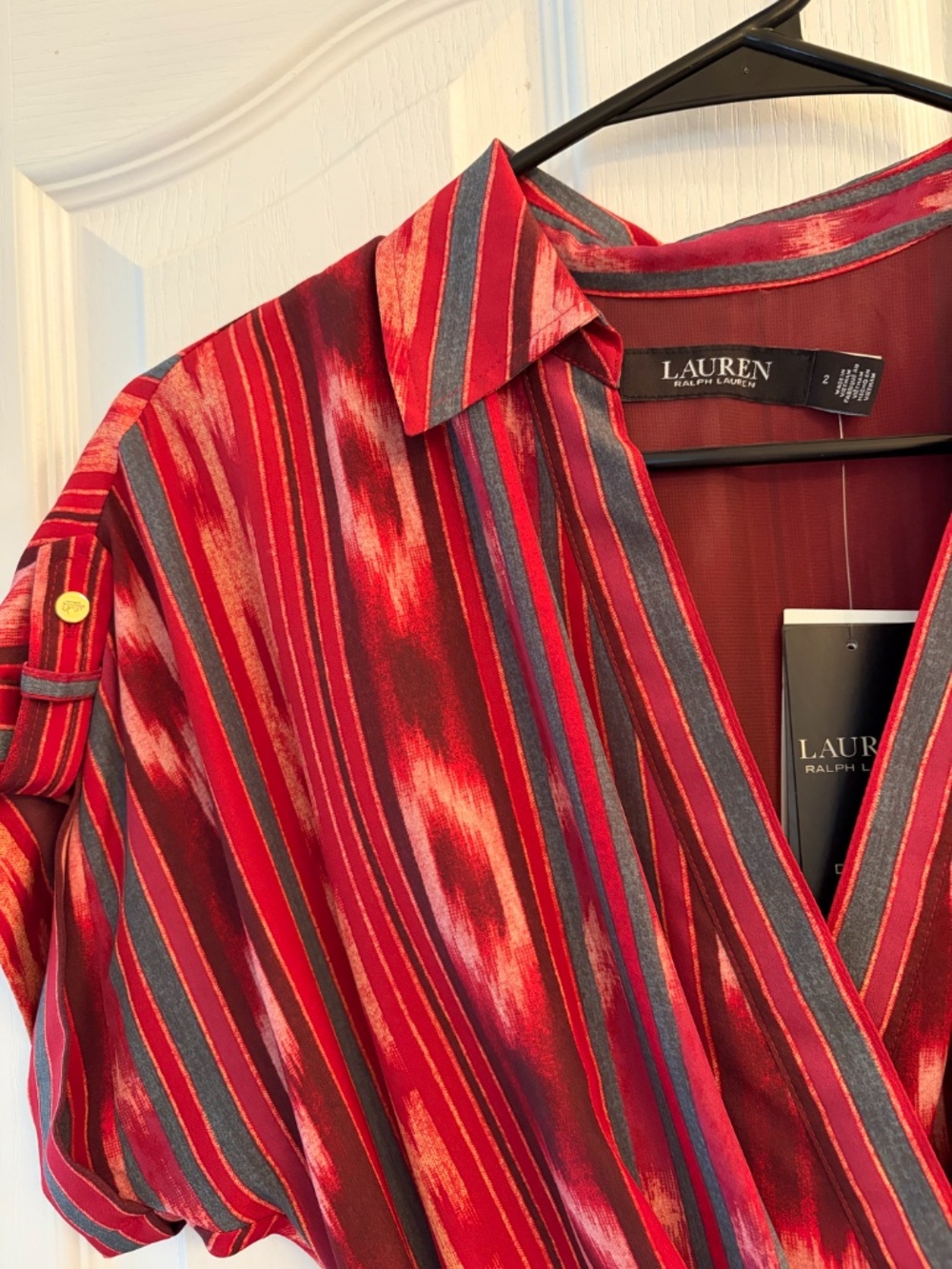 Ralph Lauren Southwestern Ikat Print Striped Women's Dress Size 2 NWT - Picture 6 of 12
